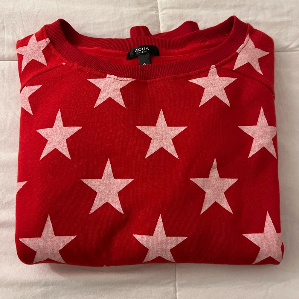 NWOT Aqua by Bloomingdales Sweatshirt - Picture 3 of 4